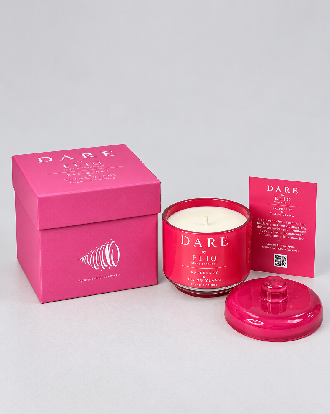 DARE Soy Candle - Raspberry & Ylang Ylang