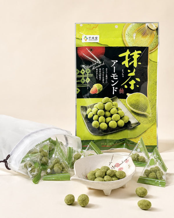 Japanese Matcha Coated Almonds
