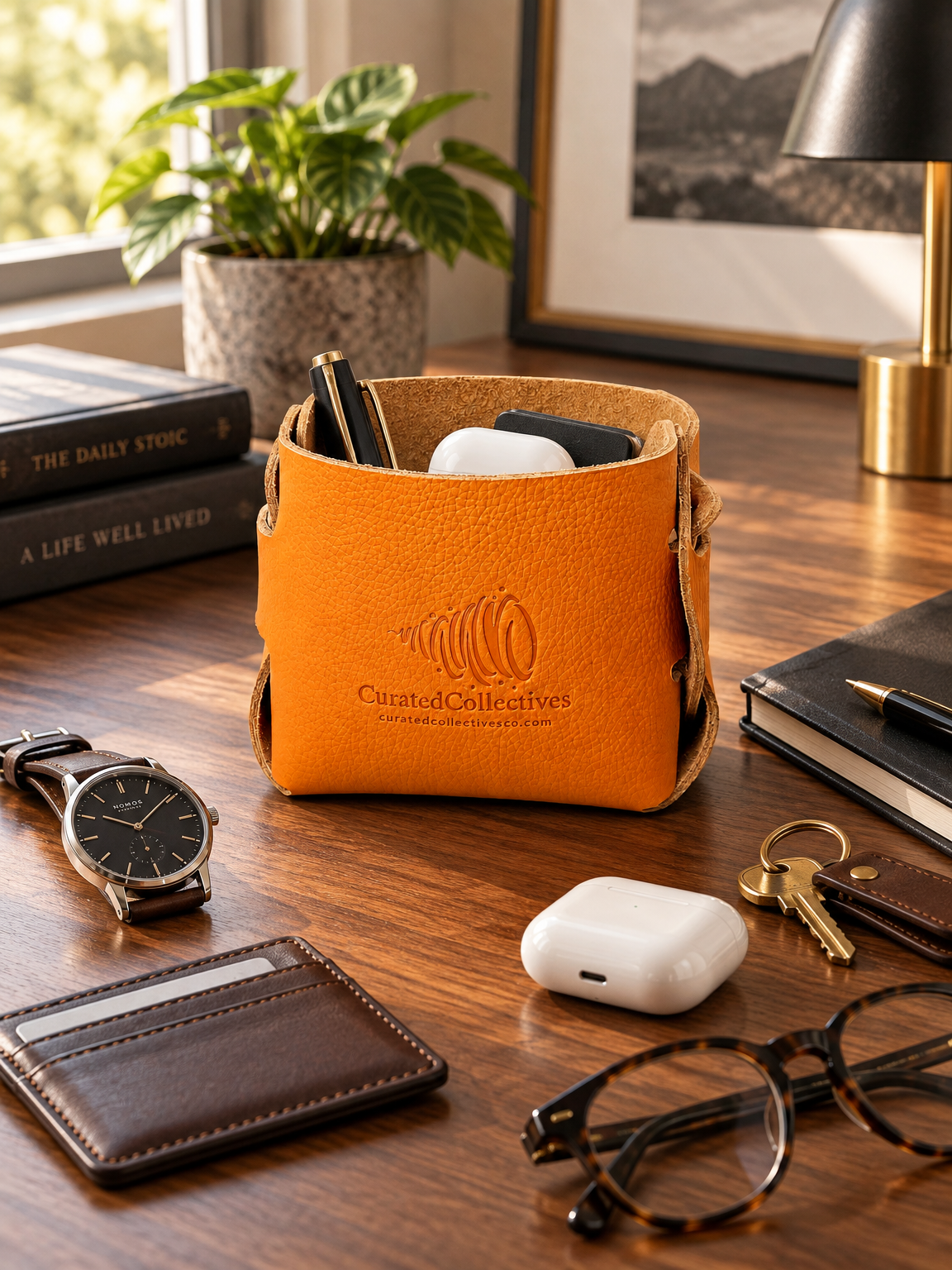 The Art of the FOLD — A Calf Leather Tidy for Everyday Living